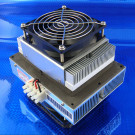 Picture of ATA-050-24 thermoelectric case cooler for keeping the interior of your enclosure cool. 50 watt version shown.