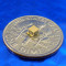 image of miniature TEC cooler module 00801-9B30-10RU3 shown sitting on USA Dime 10 cent coin for scale