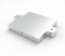 Iso view render of CPT-2.25-1.62-0.25-AL mounting plate for mounting on top of thermoelectric coolers
