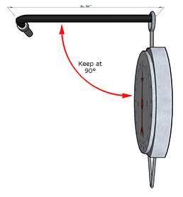 top view of showing how to calculate torque on a screw without a torque screwdriver