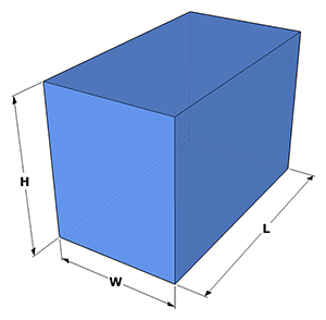 image of rectangular prism or box