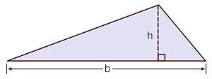 image of acute triangle with known base and height